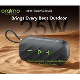 Enceinte portable oraimo SpaceBox Active 25W avec radio FM et égaliseur personnalisé