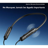 Écouteurs intra-auriculaires oraimo Necklace 5 avec réduction de bruit de 30 dB et vibration lors des appels