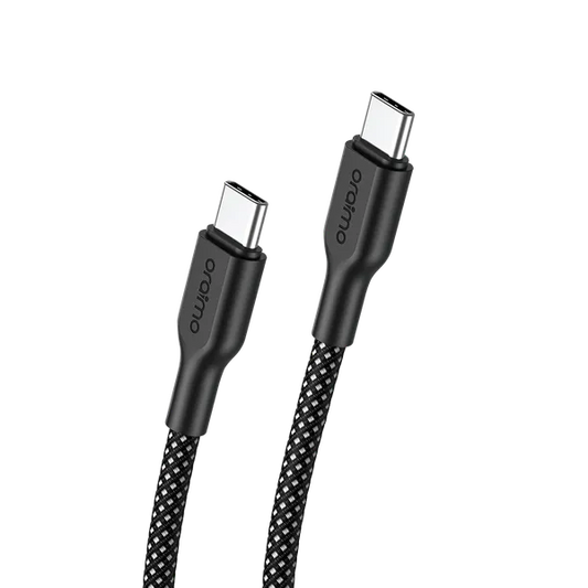 Câble de charge rapide oraimo Braid 3A 60W USB-C vers USB-C, 1 m