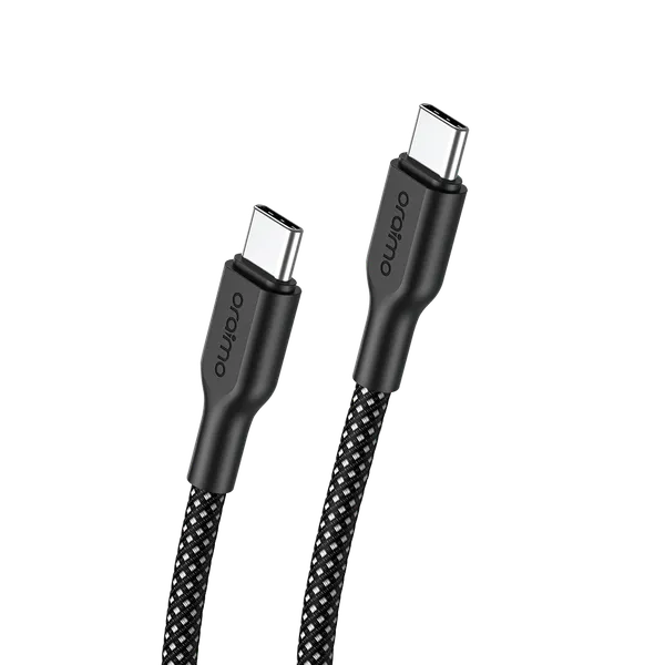 Câble de charge rapide oraimo Braid 3A 60W USB-C vers USB-C, 1 m