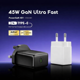 Chargeur mural ultra-rapide oraimo PowerGaN 451 45W