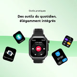 Montre connectée oraimo Lumos N avec écran HD 2,01 pouces et étanchéité IP68