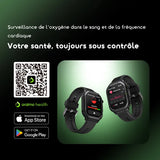 Montre connectée oraimo Lumos N avec écran HD 2,01 pouces et étanchéité IP68