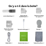 Tondeuse à cheveux pour bébé oraimo BabyClipper IPX7 avec aspirateur intelligent