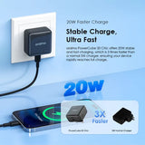 Kit chargeur mural oraimo PowerCube 20 Chic 20W GaN avec câble Type-C vers Type-C