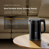 Bouilloire électrique oraimo SmartKettle Byte 2000 W en acier inoxydable 304
