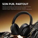 Casque supra-auriculaire sans fil hybride à réduction de bruit oraimo BoomPop N