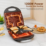 Appareil à sandwichs oraimo SmartSandwichMaker Plus 1200W avec plaques de cuisson amovibles