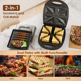 Appareil à sandwichs oraimo SmartSandwichMaker Plus 1200W avec plaques de cuisson amovibles