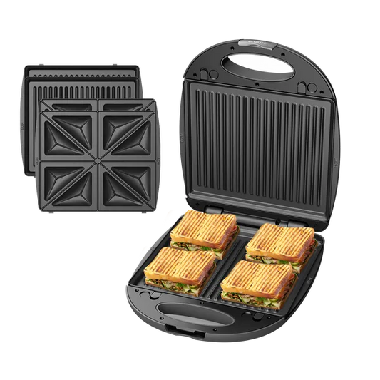 Appareil à sandwichs oraimo SmartSandwichMaker Plus 1200W avec plaques de cuisson amovibles