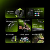 oraimo Watch Nova N Montre connectée en verre incurvé 2,5D