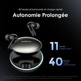 Écouteurs sans fil oraimo SpaceBuds Hybrid ANC avec invite vocale personnalisée