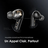 Écouteurs sans fil oraimo SpaceBuds Hybrid ANC avec invite vocale personnalisée