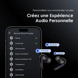 Écouteurs sans fil oraimo SpaceBuds Hybrid ANC avec invite vocale personnalisée