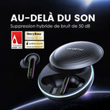 Écouteurs sans fil oraimo SpaceBuds Hybrid ANC avec invite vocale personnalisée