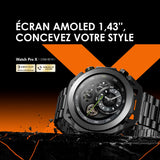 Montre connectée oraimo Watch Pro X 1,43'' Amoled IP68 avec 2 boîtiers et bracelets interchangeables