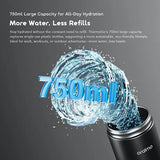 oraimo ThermoGo Thermos isotherme en acier inoxydable de 750 ml