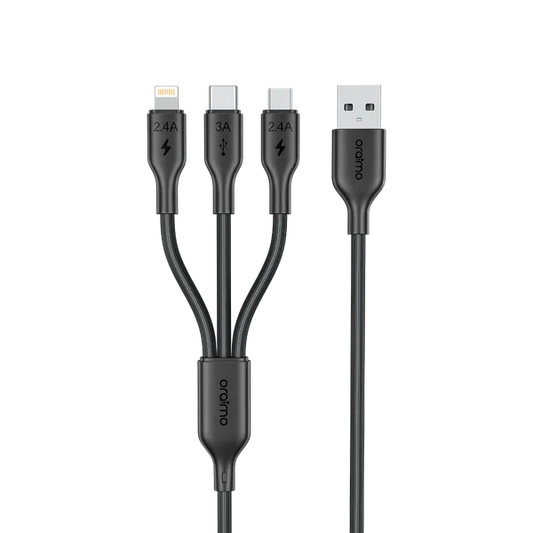 oraimo Duraline 4 3A 1,2M Câble 3 en 1
