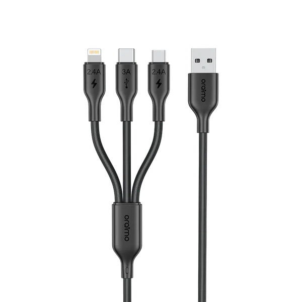 oraimo Duraline 4 3A 1,2M Câble 3 en 1