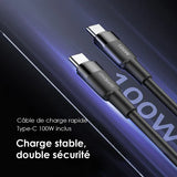 Kit chargeur mural GaN oraimo HyperGaN 65 65W avec câble CC 100W