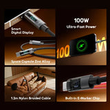 Câble de données oraimo DigiLine 100W Type-C vers Type-C
