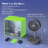 Ventilateur pliable portable oraimo Power Turbo 4000mAh