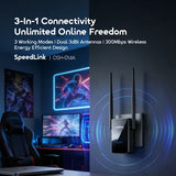 oraimo SpeedLink Point d'accès, répéteur et routeur 3-en-1 Extension de portée WiFi