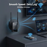 oraimo SpeedLink Point d'accès, répéteur et routeur 3-en-1 Extension de portée WiFi