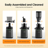 Extracteur de jus lent oraimo EasyJuice, diamètre 108 mm, 800 ml