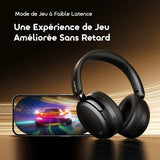 Casque supra-auriculaire sans fil hybride à réduction de bruit oraimo BoomPop N