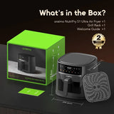 Friteuse à air chaud oraimo NutriFry S1 Ultra 1500W 6L avec écran tactile et application de contrôle