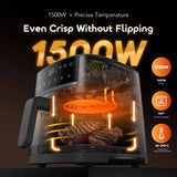Friteuse à air chaud oraimo NutriFry S1 Ultra 1500W 6L avec écran tactile et application de contrôle