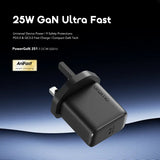 Ensemble de mini chargeur rapide GaN PowerGaN 251 25W oraimo