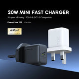 Kit de chargeur compatible oraimo PowerCube 202 type UK 20W