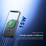 Batterie externe sans fil et filaire oraimo MagPower 15 10 000 mAh 22,5 W