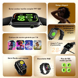 montre connectée oraimo Watch 6N avec écran tactile couleur de 1,83 pouce