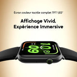 montre connectée oraimo Watch 6N avec écran tactile couleur de 1,83 pouce