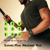 montre connectée oraimo Watch 6N avec écran tactile couleur de 1,83 pouce