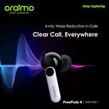 Écouteurs sans fil oraimo FreePods 4 ANC - Bleu nébuleuse