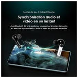 Écouteurs sans fil oraimo FreePods 4 ANC - Bleu nébuleuse