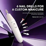 Kit de manucure oraimo Tipsy 6 ponceuses à ongles à 2 vitesses et double rotation
