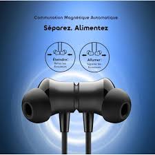 Écouteurs intra-auriculaires oraimo Necklace 5 avec réduction de bruit de 30 dB et vibration lors des appels