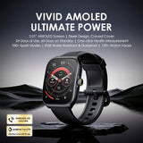 montre connectée oraimo Watch Nova AM avec écran AMOLED 2,01" et boîtier incurvé